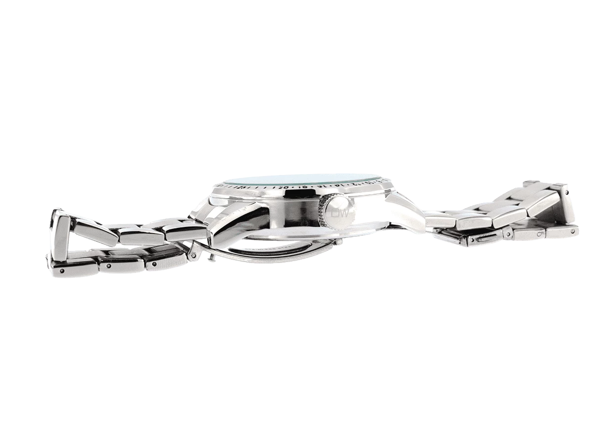 Dynamic, sportlich-elegante Herren-Uhr,  schwarz/blau, Stahlband - Bild 5